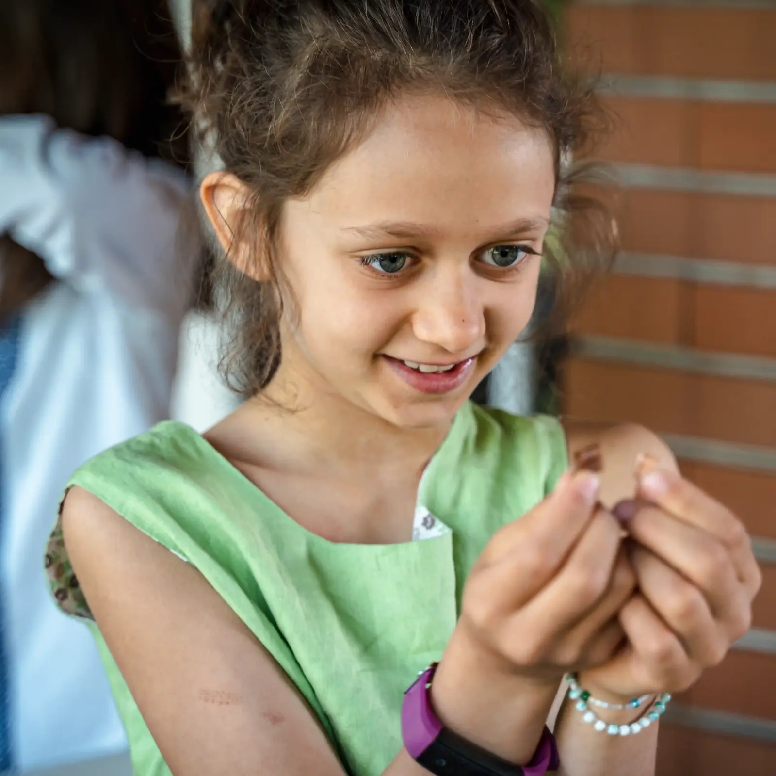Bambina mosaico Bambina mosaico